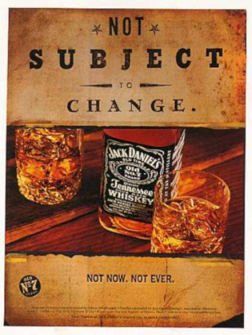 Jack Daniel Old 2 Vintage Retro Advert Ads A4 Photo Print