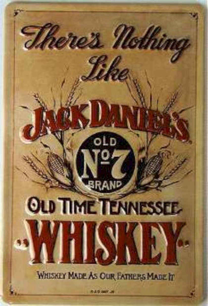 Jack Daniel Old 3 Vintage Retro Advert Ads A4 Photo Print