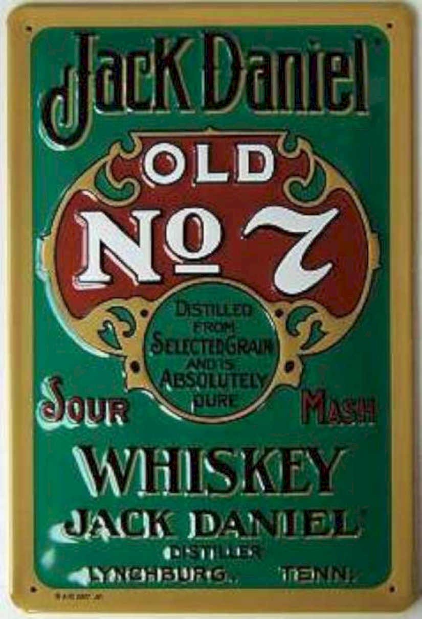 Jack Daniel Old 6 Vintage Retro Advert Ads A4 Photo Print
