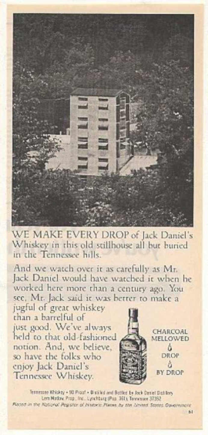Jack Daniells Drop Vintage Retro Advert Ads A4 Photo Print