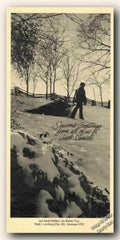 Jack Daniells Winter Vintage Retro Advert Ads A4 Photo Print