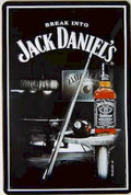 Jack Daniels Pool Vintage Retro Advert Ads A4 Photo Print