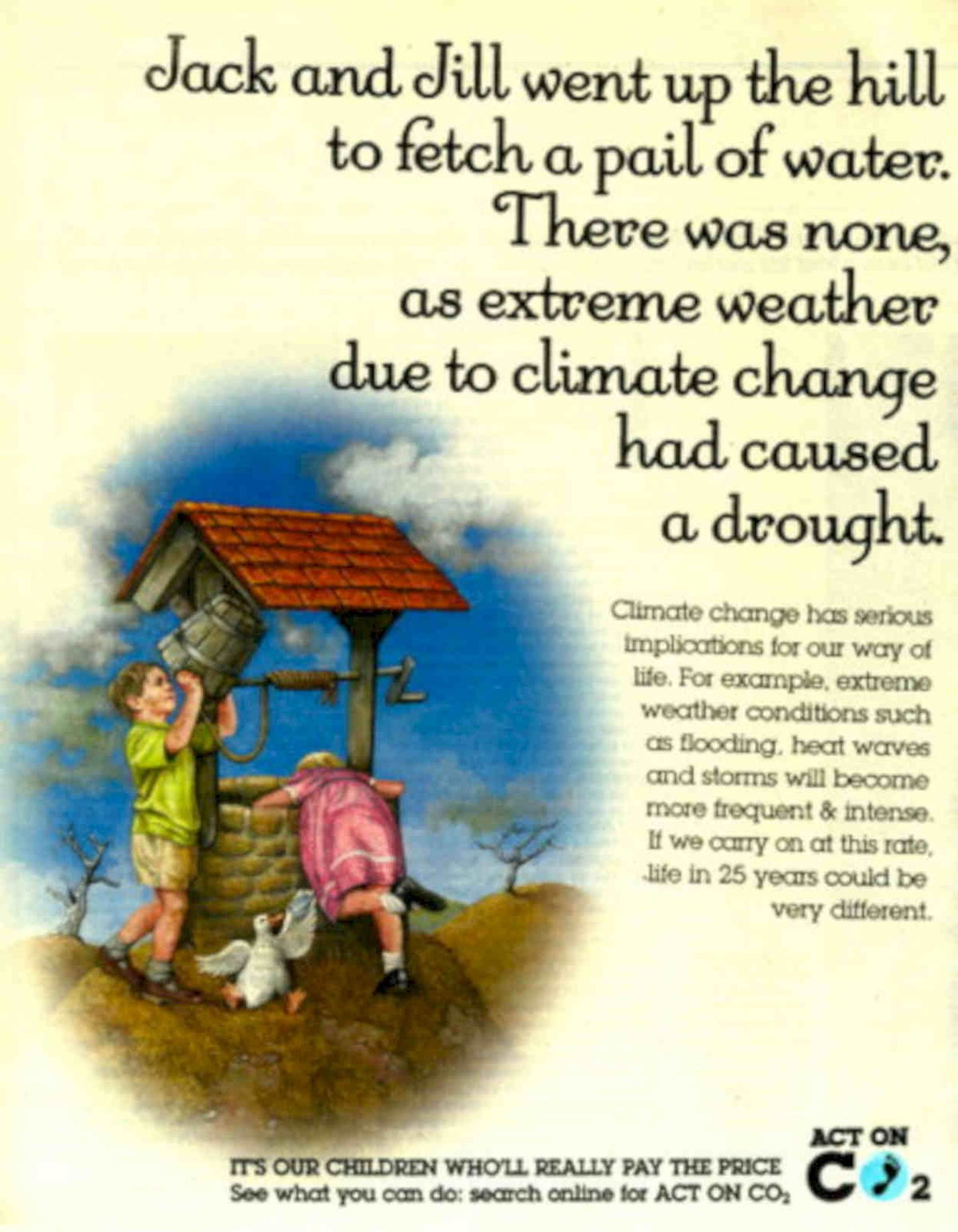 Jack Jill Drought Vintage Retro Advert Poster A4 Photo Print