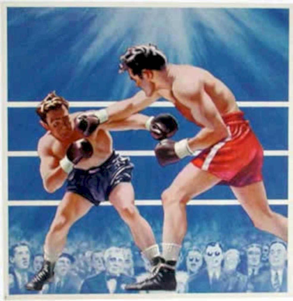 Jack Sharkey Vs Vintage Retro Advert Poster A4 Photo Print