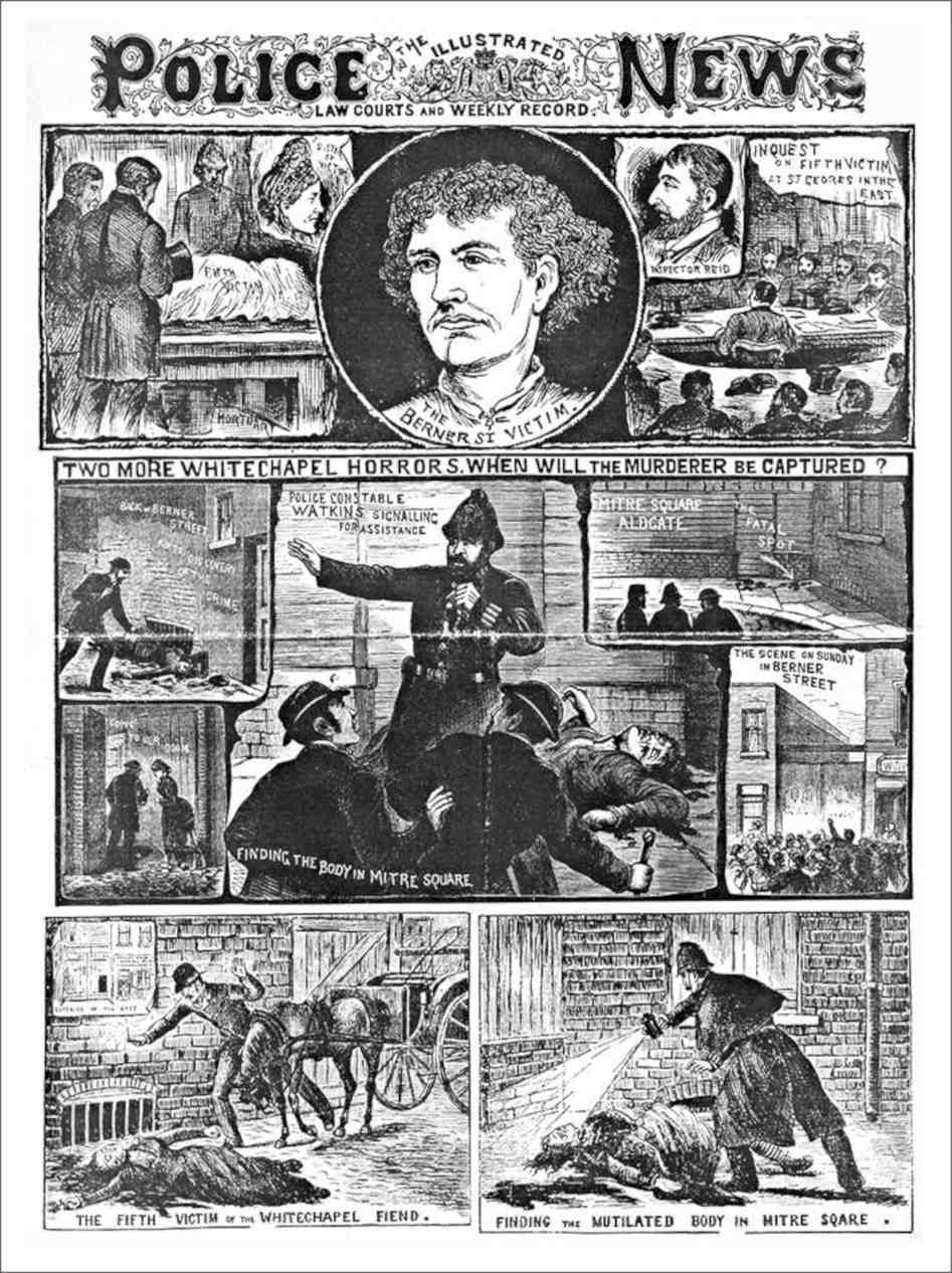 Jack The Ripper Elizabeth Stride Catharine Eddows Illustr Vintage Retro Advert 