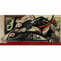 Jackson Pollock reclining woman Art A4 Photo Print