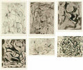 Jackson Pollock untitled  p13 16 and 18 19 6 works various sizes Art A4 Photo Print