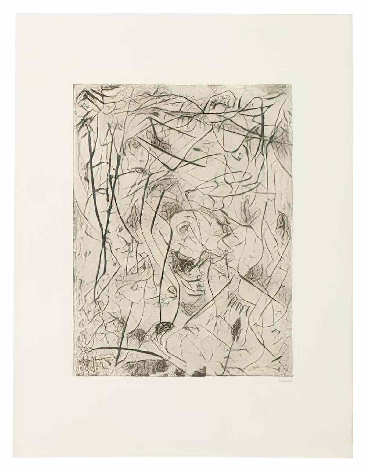 Jackson Pollock untitled 1944 1945 1967 Art A4 Photo Print