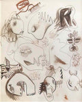 Jackson Pollock black and white no.6 Art A4 Photo Print