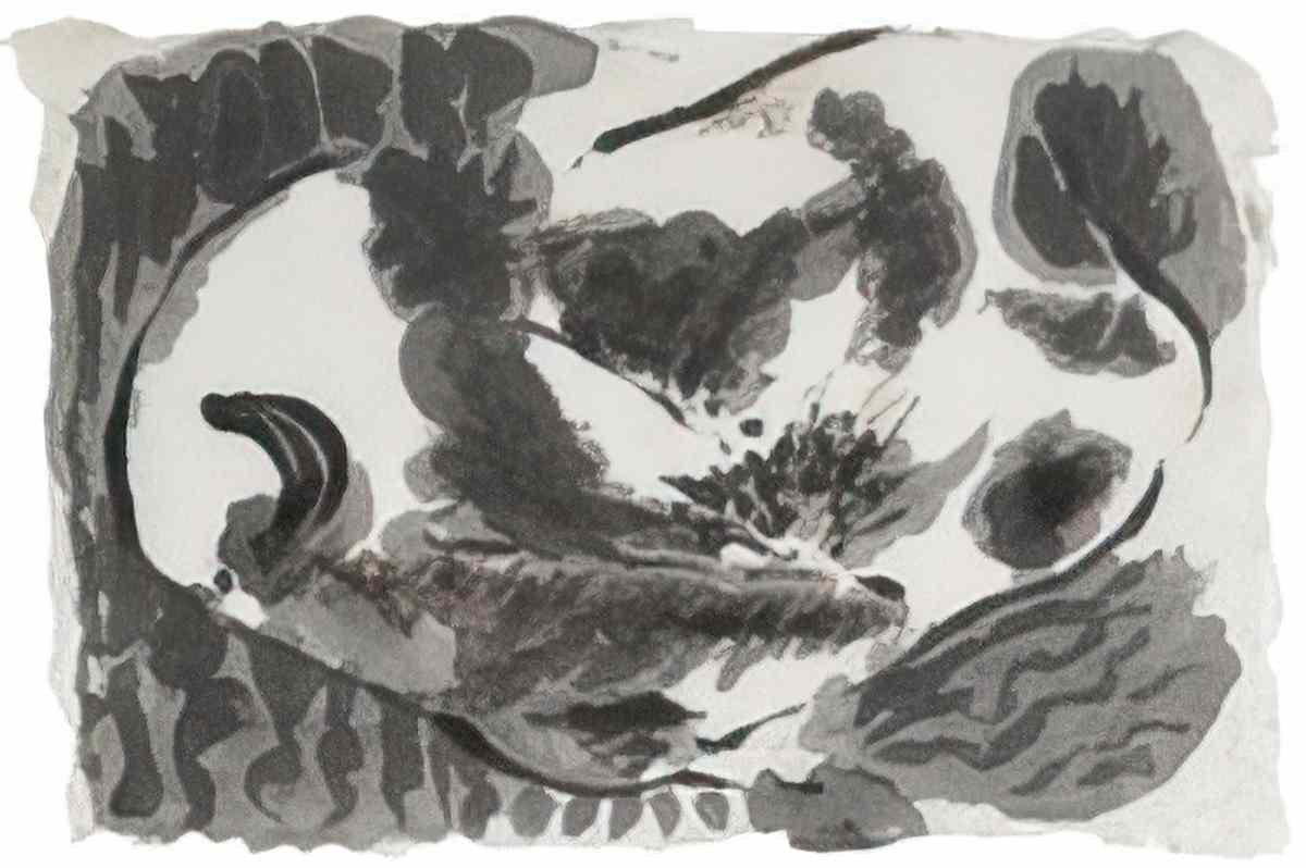 Jackson Pollock black and white painting Art A4 Photo Print