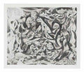 Jackson Pollock composition with oval forms Art A4 Photo Print