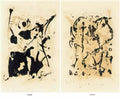 Jackson Pollock composition with woman Art A4 Photo Print