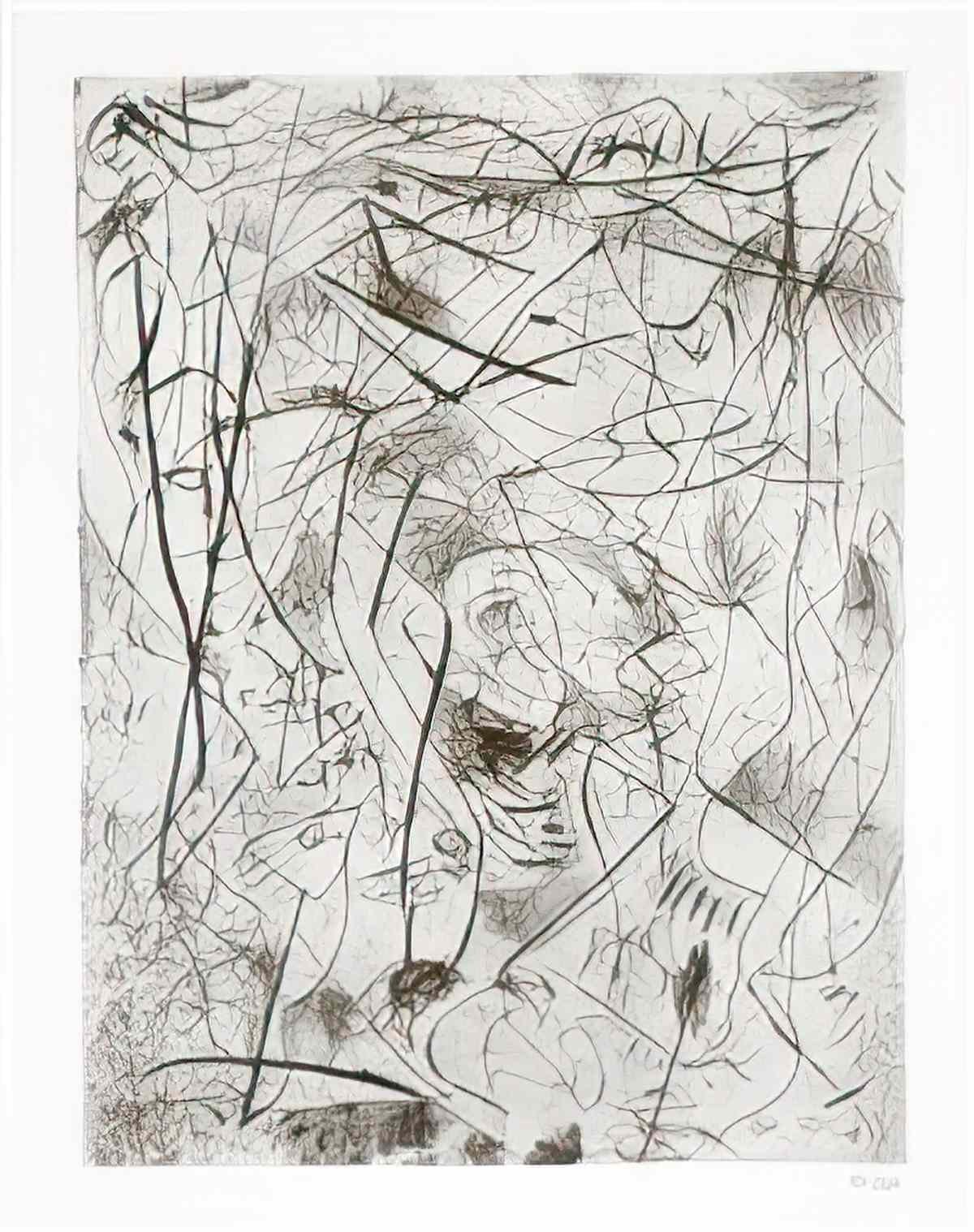 Jackson Pollock figure2 Art A4 Photo Print