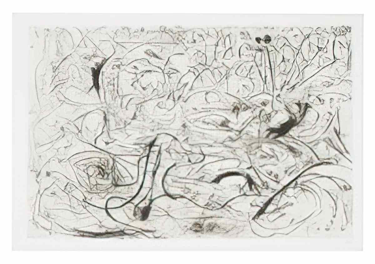 Jackson Pollock frieze Art A4 Photo Print
