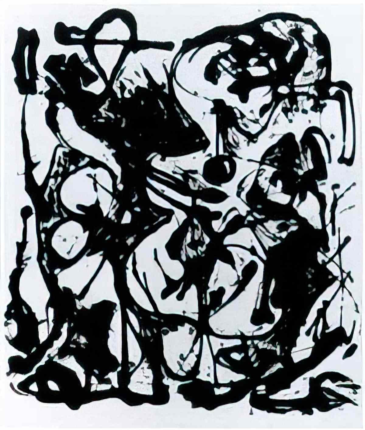 Jackson Pollock jackson pollock modernica chair Art A4 Photo Print
