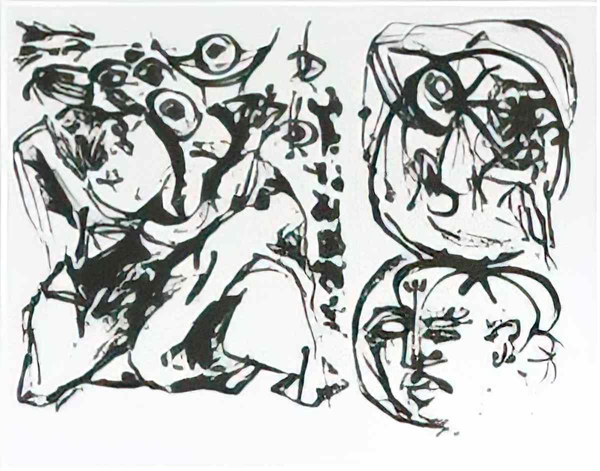 Jackson Pollock number 19 1949 Art A4 Photo Print