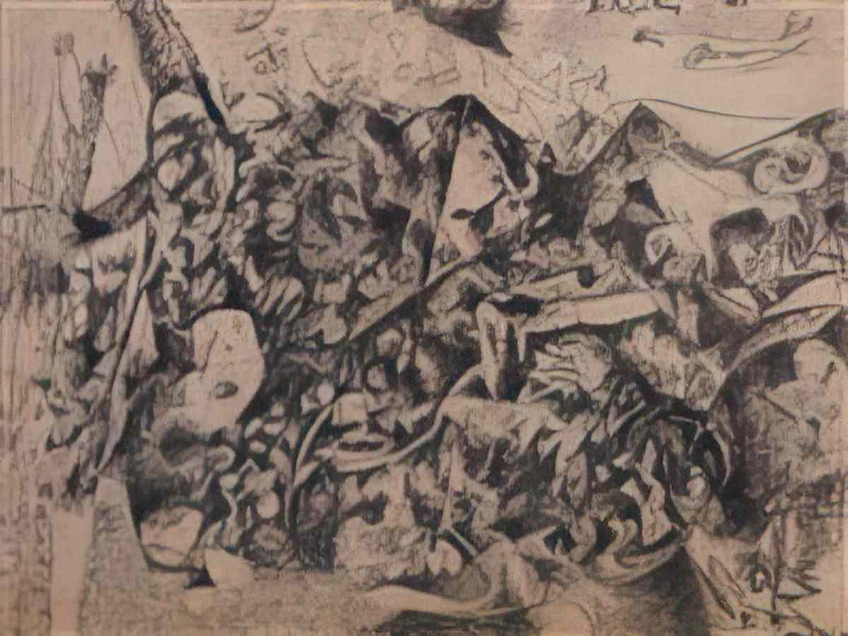 Jackson Pollock number 21 Art A4 Photo Print