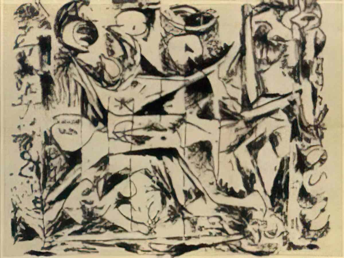 Jackson Pollock number 211 Art A4 Photo Print