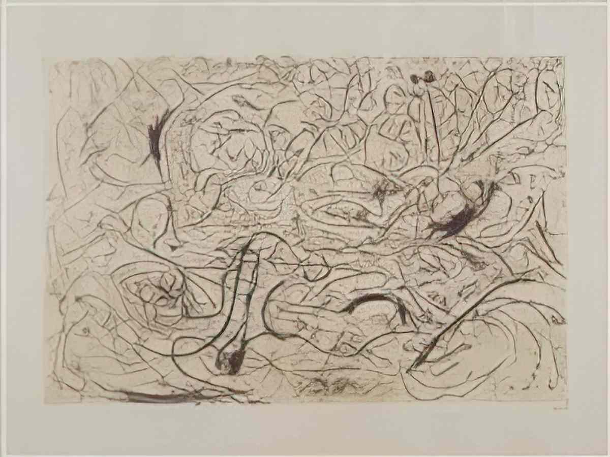 Jackson Pollock number 22a 1948 Art A4 Photo Print