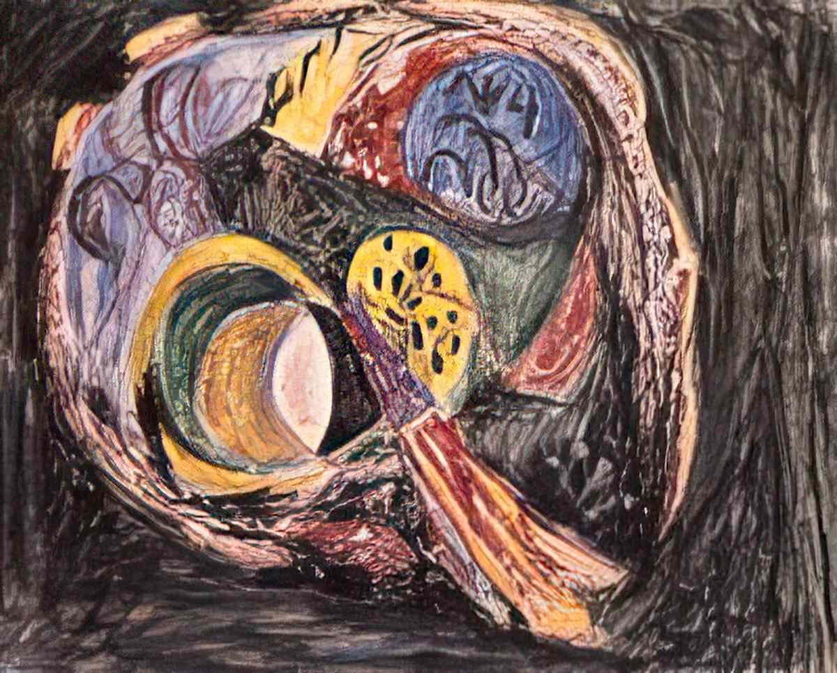 Jackson Pollock number 8 black flowing Art A4 Photo Print