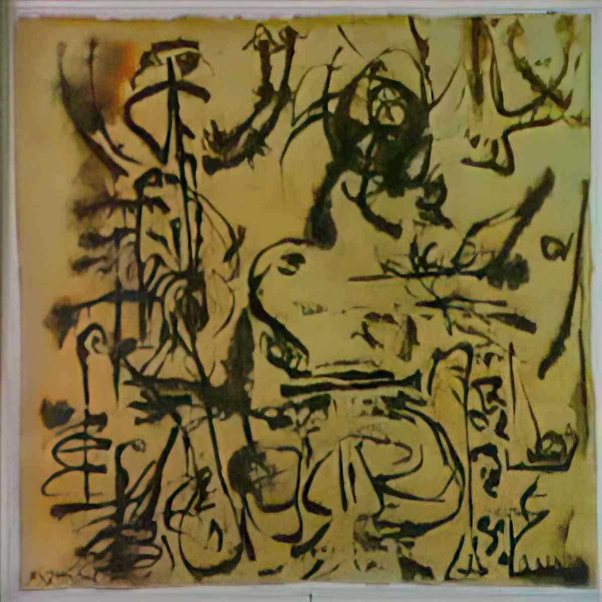 Jackson Pollock number 8 from untitled Art A4 Photo Print