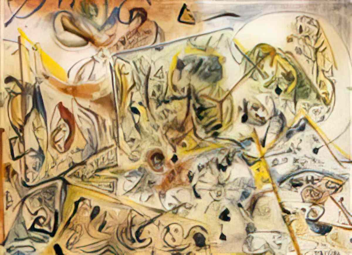 Jackson Pollock parsons gallery poster4 Art A4 Photo Print