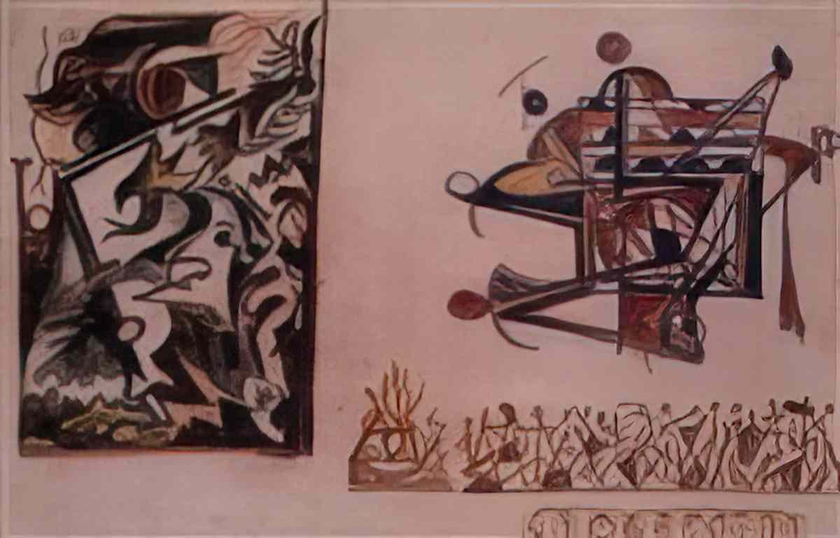 Jackson Pollock pennsylvania landscape Art A4 Photo Print