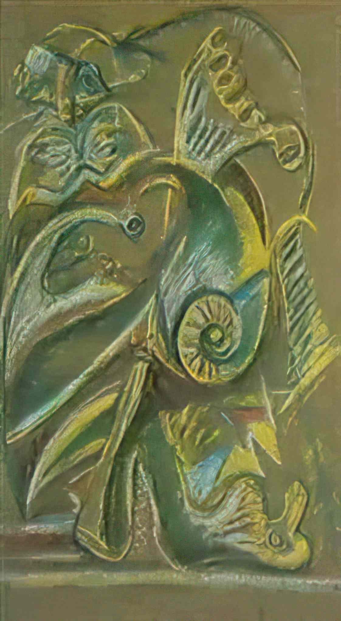 Jackson Pollock poured black shape i Art A4 Photo Print