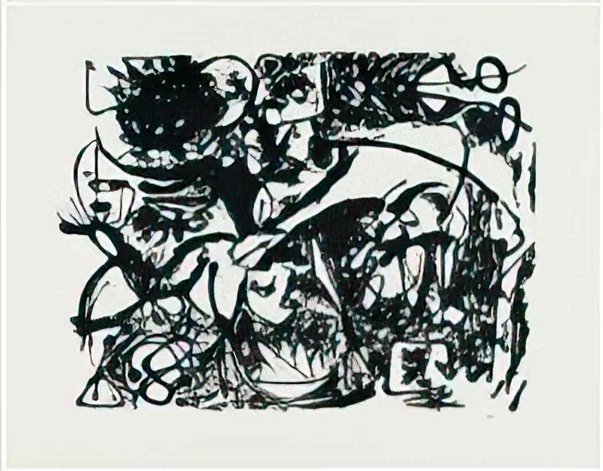 Jackson Pollock senza titolo Art A4 Photo Print