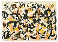 Jackson Pollock silver & black square i Art A4 Photo Print