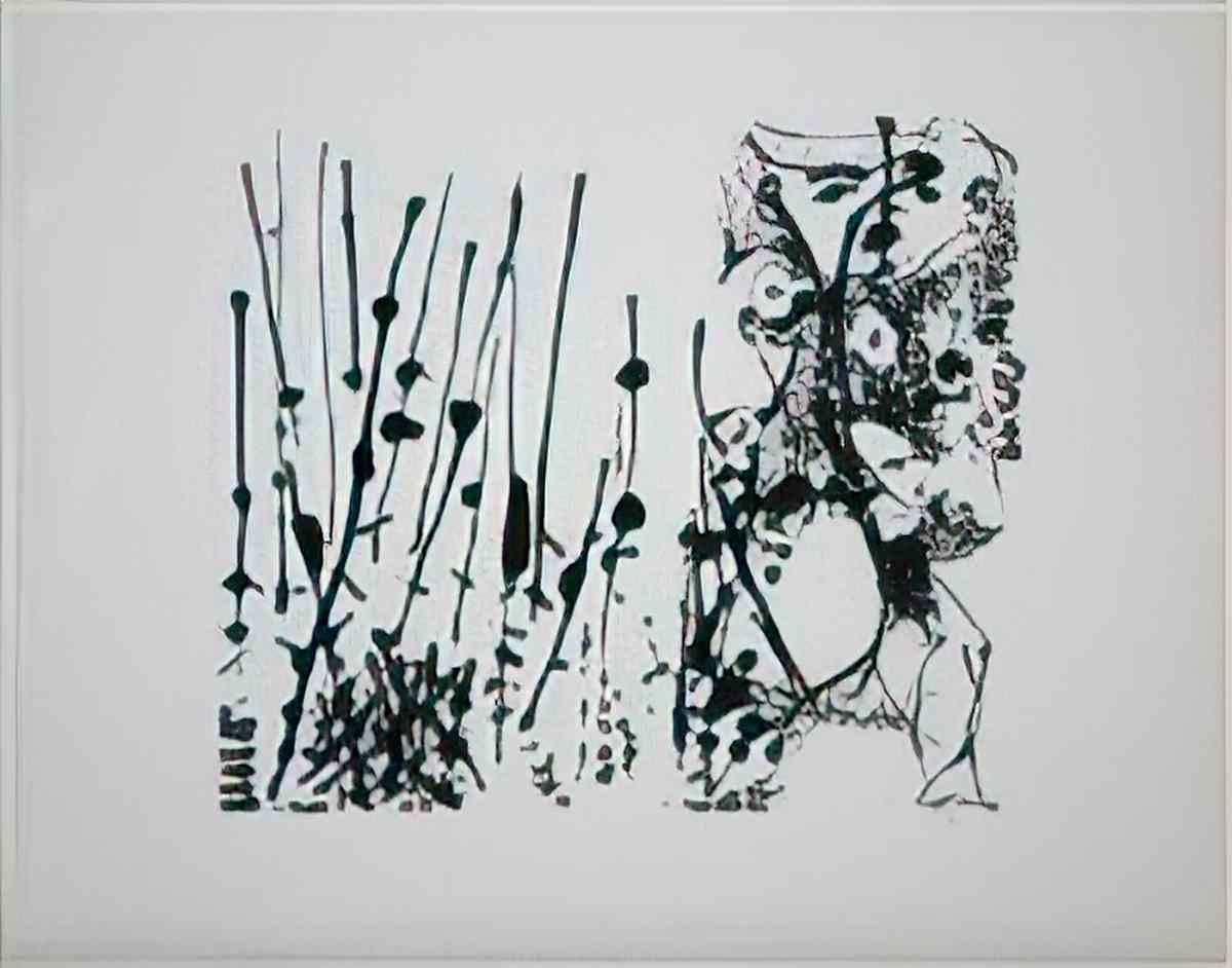 Jackson Pollock stacking hay1 Art A4 Photo Print