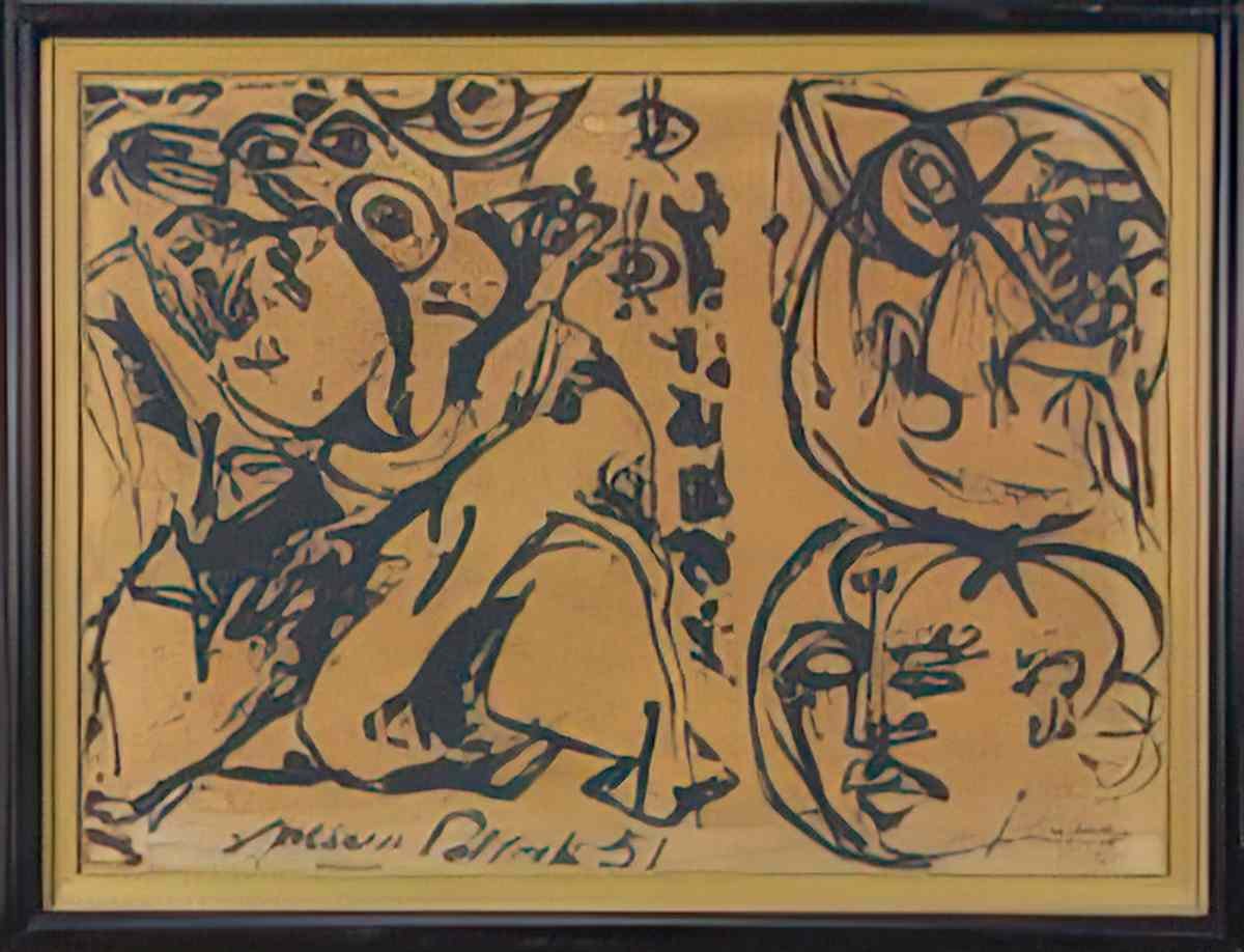 Jackson Pollock untitled  p13 16 and 18 19 6 works various sizes Art A4 Photo Print