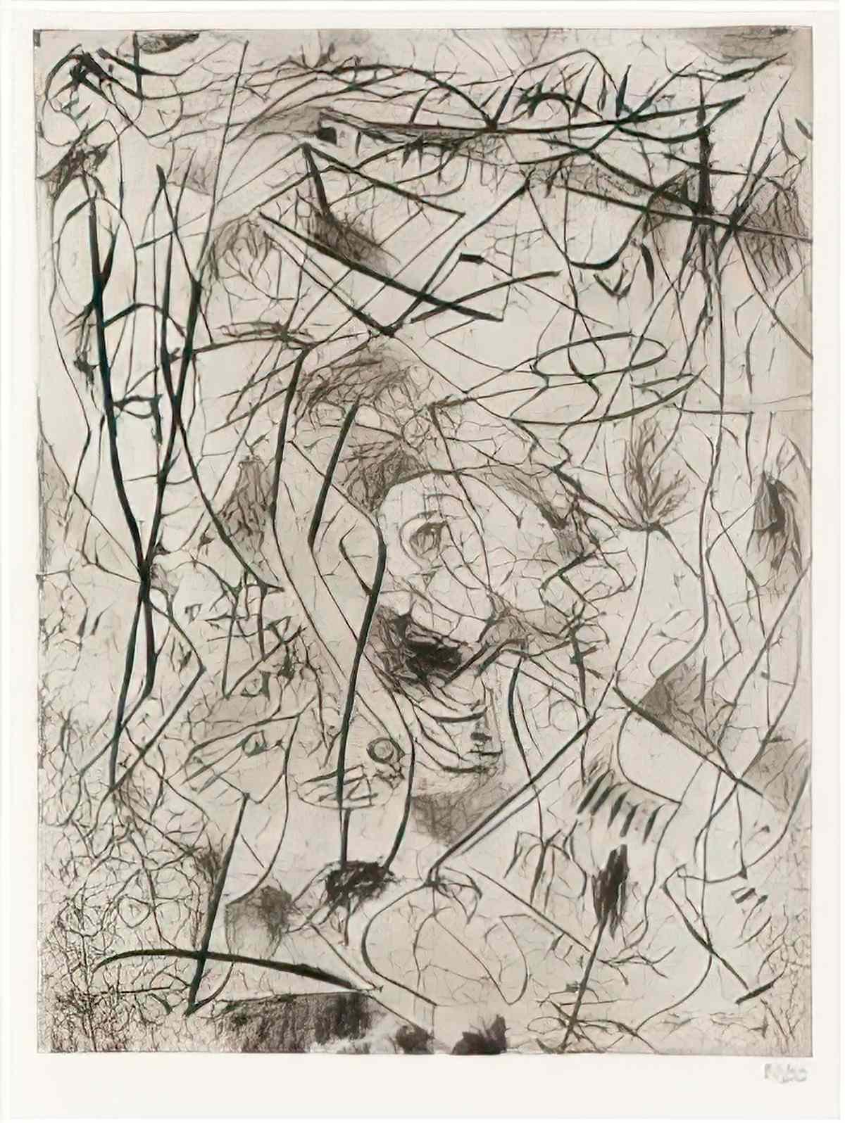 Jackson Pollock untitled 1074 p14 Art A4 Photo Print