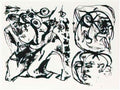 Jackson Pollock untitled 6 works Art A4 Photo Print