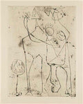 Jackson Pollock untitled figures Art A4 Photo Print