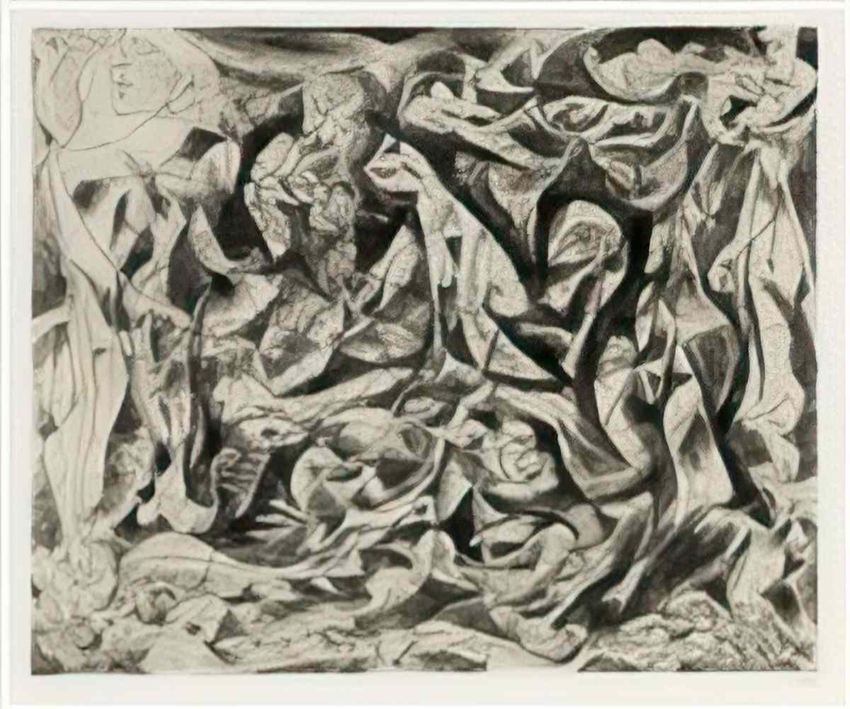Jackson Pollock untitled m31 Art A4 Photo Print