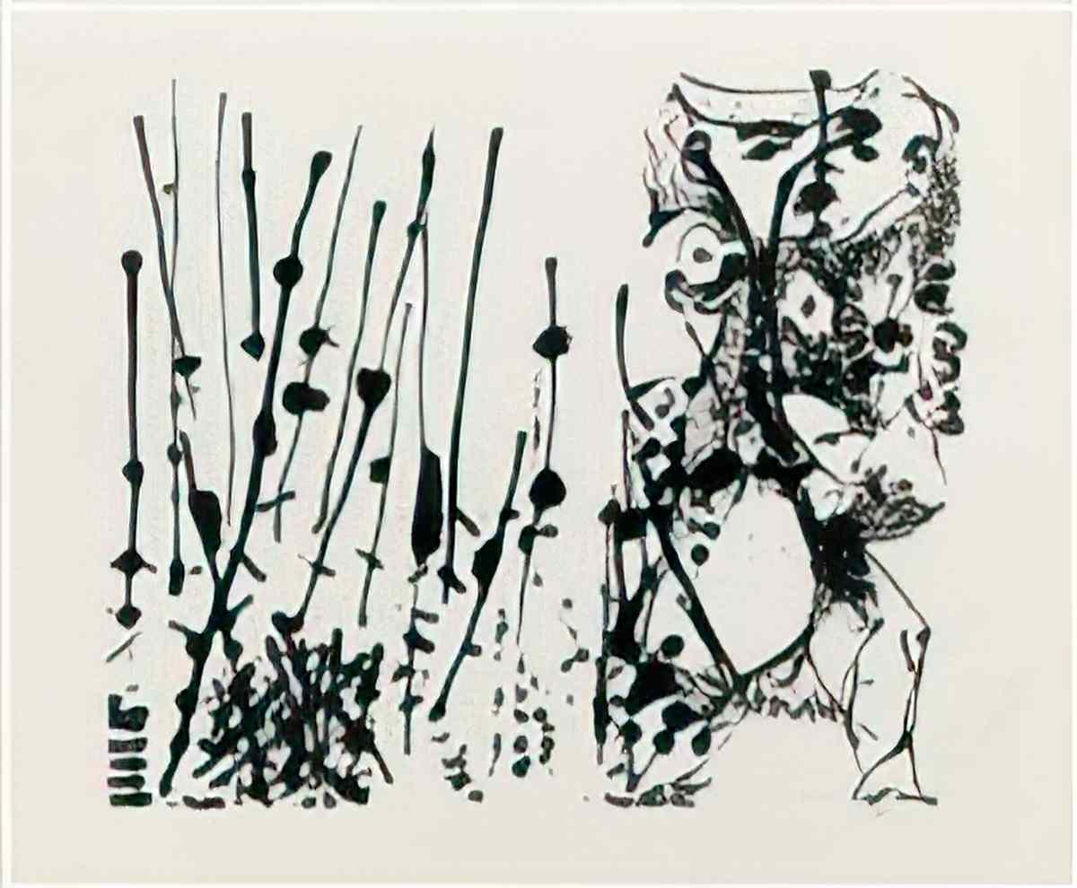 Jackson Pollock untitled oconnor 1093 Art A4 Photo Print