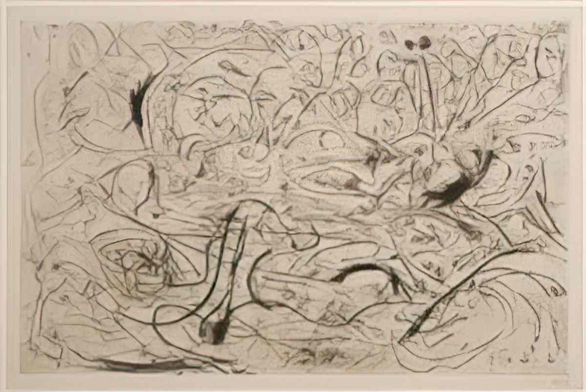 Jackson Pollock untitled p 29 Art A4 Photo Print