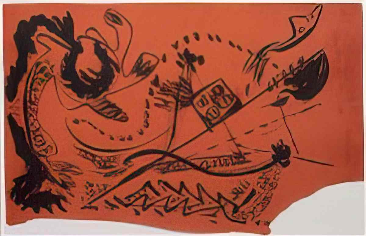 Jackson Pollock untitled p. 17 Art A4 Photo Print