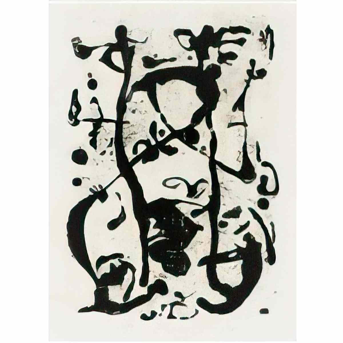 Jackson Pollock untitled p12 Art A4 Photo Print