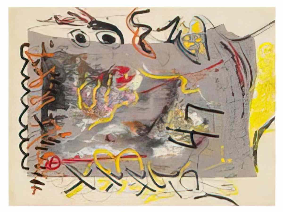 Jackson Pollock untitled p13 Art A4 Photo Print