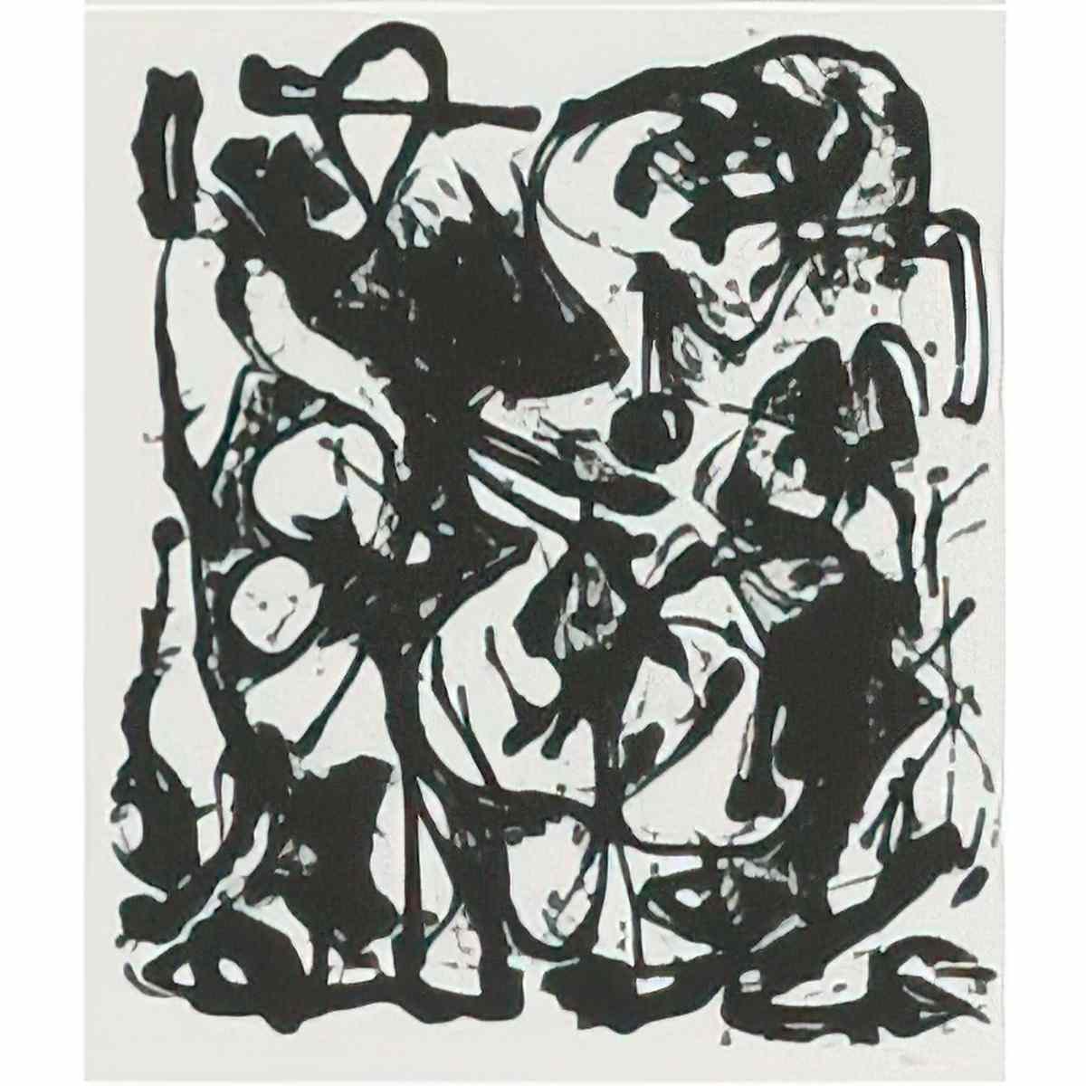 Jackson Pollock untitled p13 p19 Art A4 Photo Print