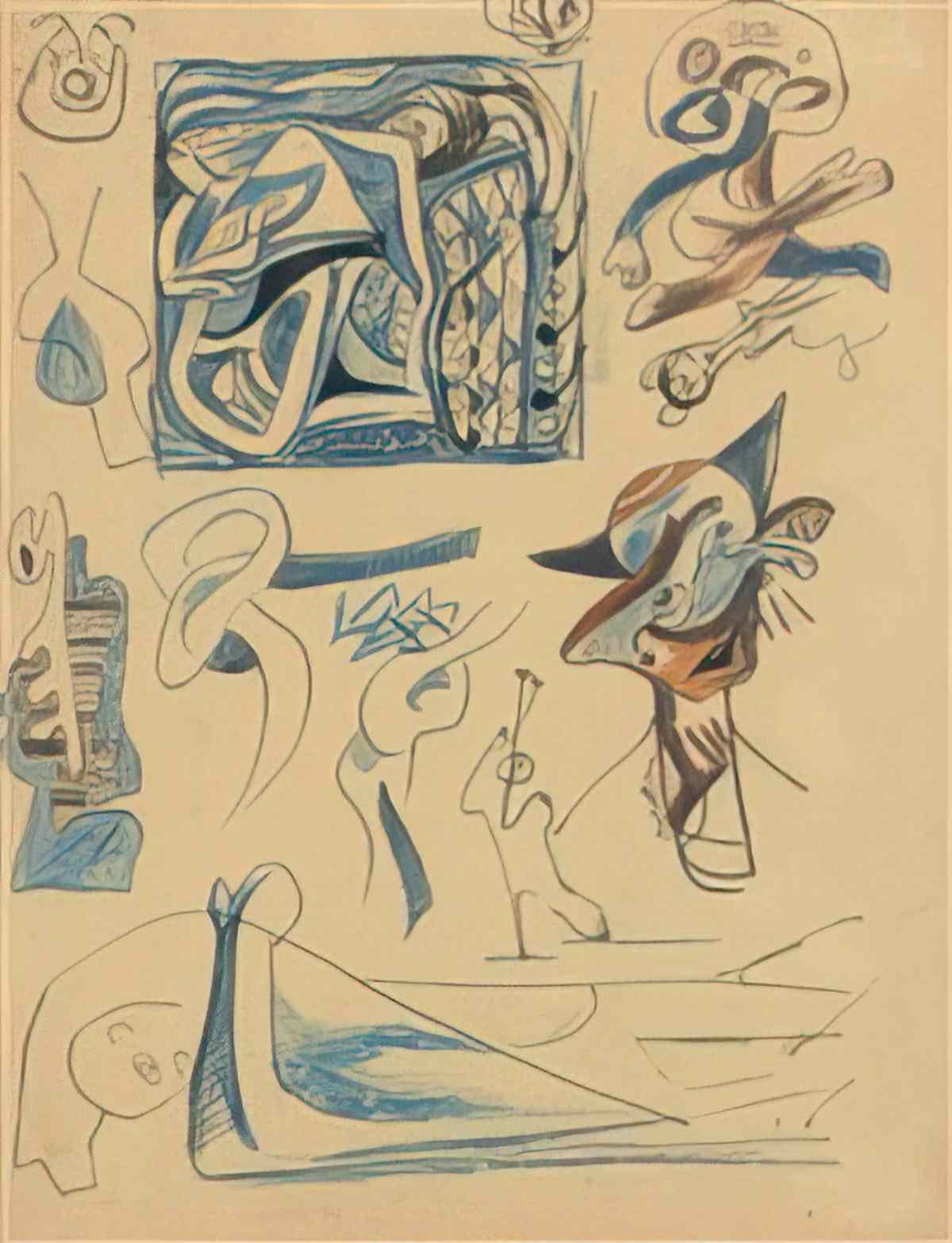 Jackson Pollock untitled p17 Art A4 Photo Print