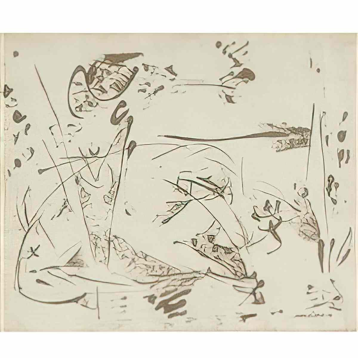 Jackson Pollock untitled p18 Art A4 Photo Print