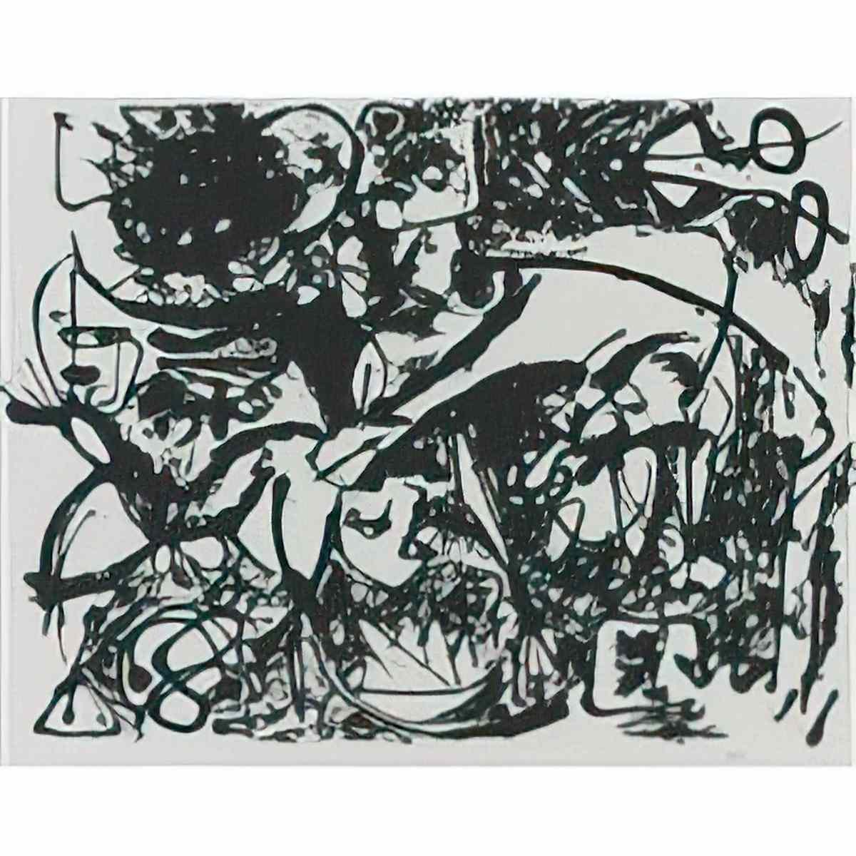 Jackson Pollock untitled p19 Art A4 Photo Print