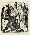 Jackson Pollock untitled portfolio oc. & t. 1091 1096 Art A4 Photo Print