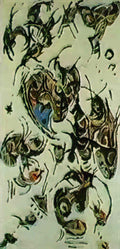 Jackson Pollock untitled psychoanalytic drawing1 Art A4 Photo Print