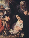 Jacob Jordaens Adoration Of The Shepherds A4 Photo Print