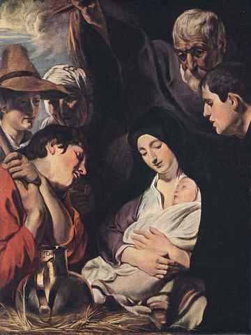 Jacob Jordaens Adoration Of The Shepherds A4 Photo Print