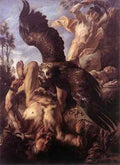 Jacob Jordaens Prometheus Bound A4 Photo Print